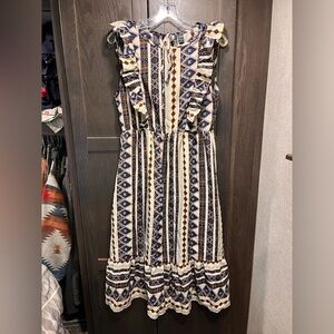 Tank ruffle midi dress